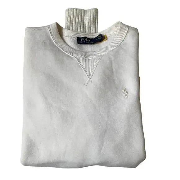 Polo by Ralph Lauren Cream Crew Neck Sweater - Picture 5 of 16